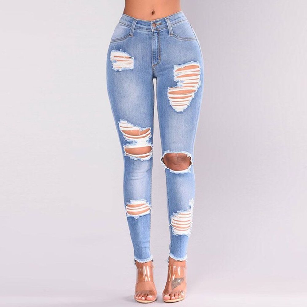 Ripped Rem denim Jeans | Light blue | Medium